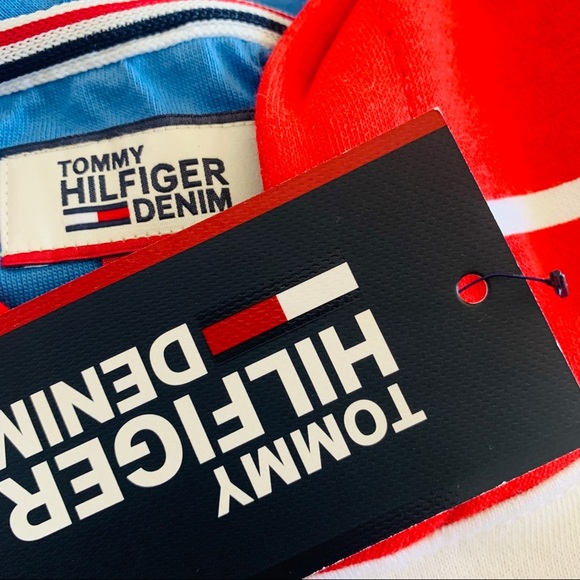 Tommy Hilfiger Hoodie Sweatshirt Women Stripe New - Picture 5 of 8